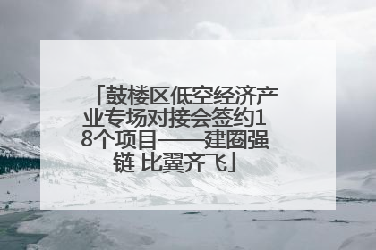 鼓楼区低空经济产业专场对接会签约18个项目——建圈强链 比翼齐飞