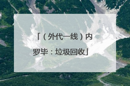 （外代一线）内罗毕：垃圾回收