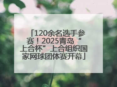 120余名选手参赛！2025青岛“上合杯”上合组织国家网球团体赛开幕