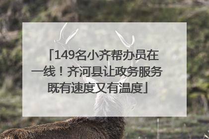 149名小齐帮办员在一线！齐河县让政务服务既有速度又有温度