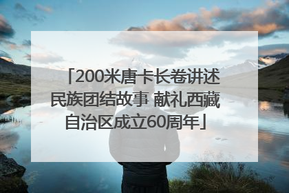 200米唐卡长卷讲述民族团结故事 献礼西藏自治区成立60周年