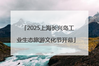 2025上海长兴岛工业生态旅游文化节开幕