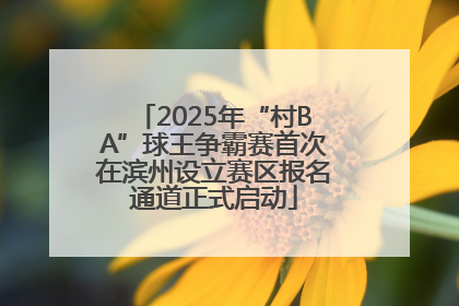 2025年“村BA”球王争霸赛首次在滨州设立赛区报名通道正式启动