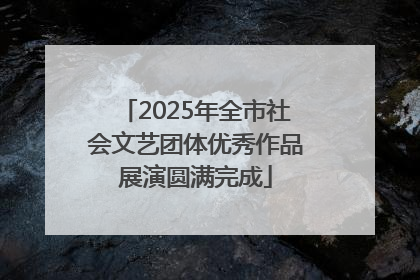 2025年全市社会文艺团体优秀作品展演圆满完成