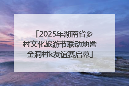 2025年湖南省乡村文化旅游节联动地暨金洞村k友谊赛启幕
